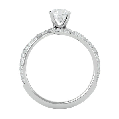 Mira bypass diamond engagement ring