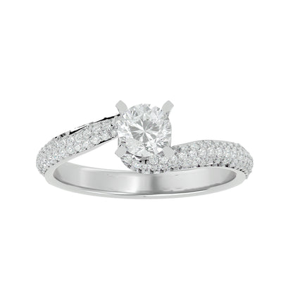 Mira bypass diamond engagement ring
