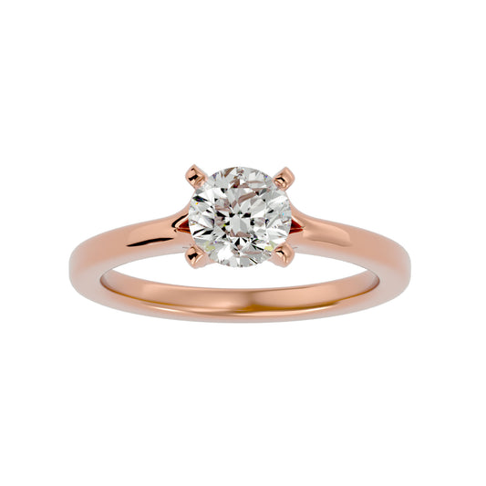 Anvi solitaire diamond engagement ring