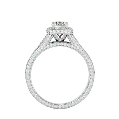 Tara split shank diamond engagement ring