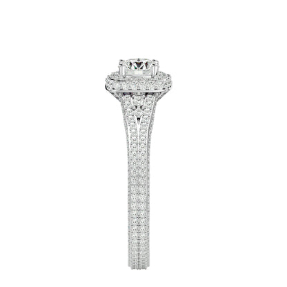Tara split shank diamond engagement ring