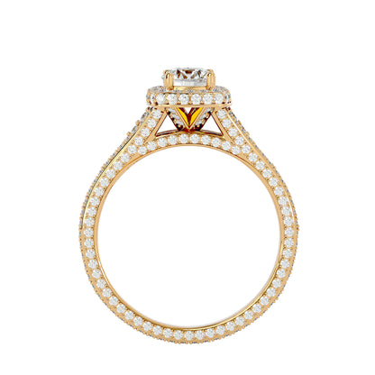 Tara split shank diamond engagement ring