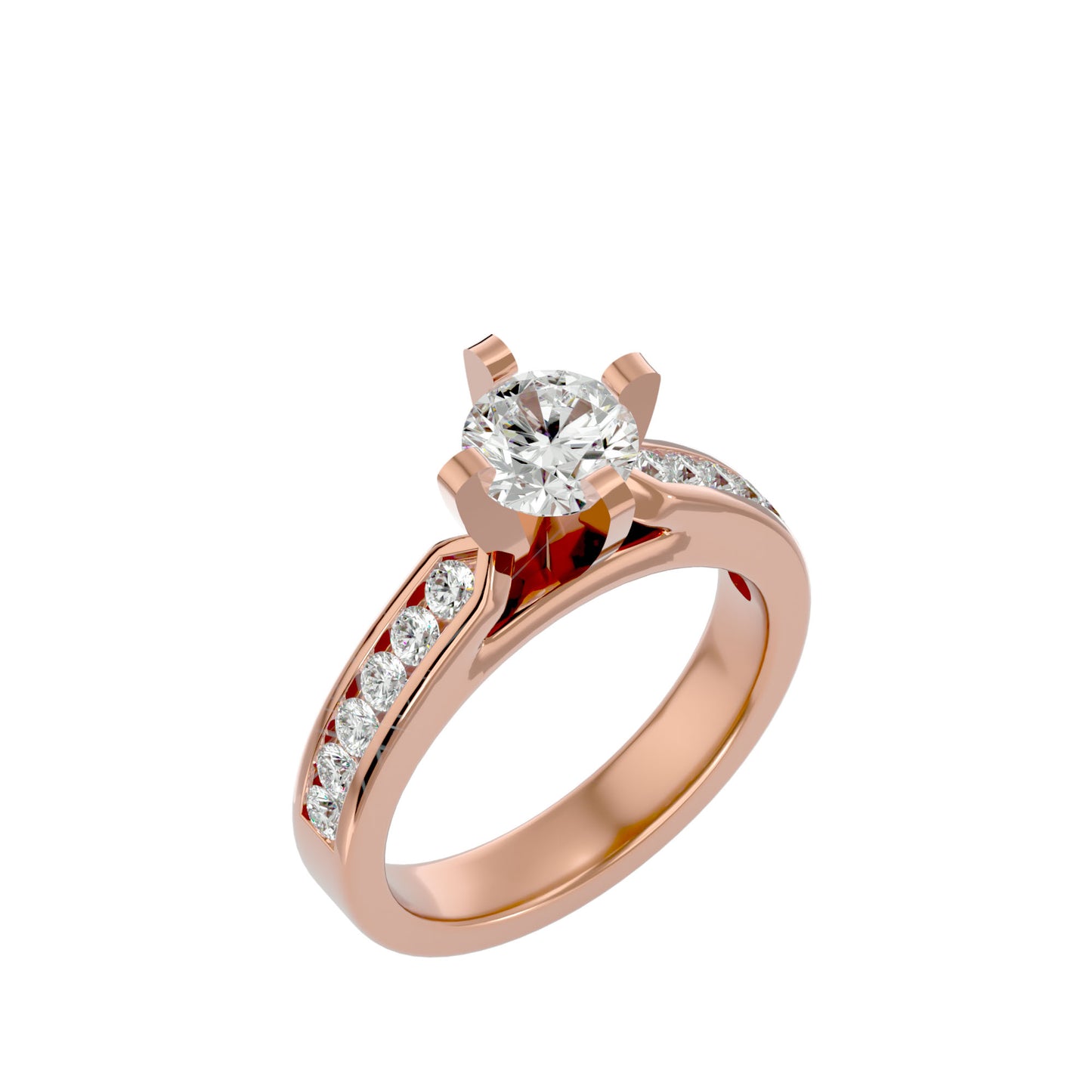 Mae diamond engagement ring
