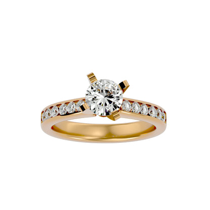 Eve diamond engagement ring