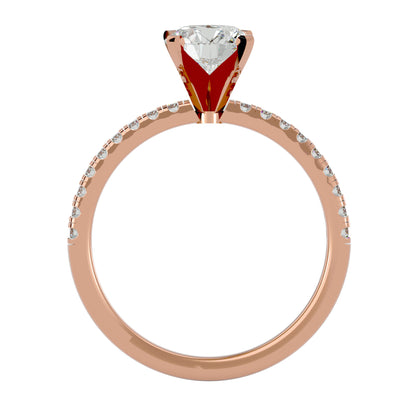 Sloane side diamond engagement ring