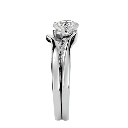 Lucienne diamond engagement ring with matching band