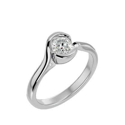 Bodhi tension setting diamond engagement ring