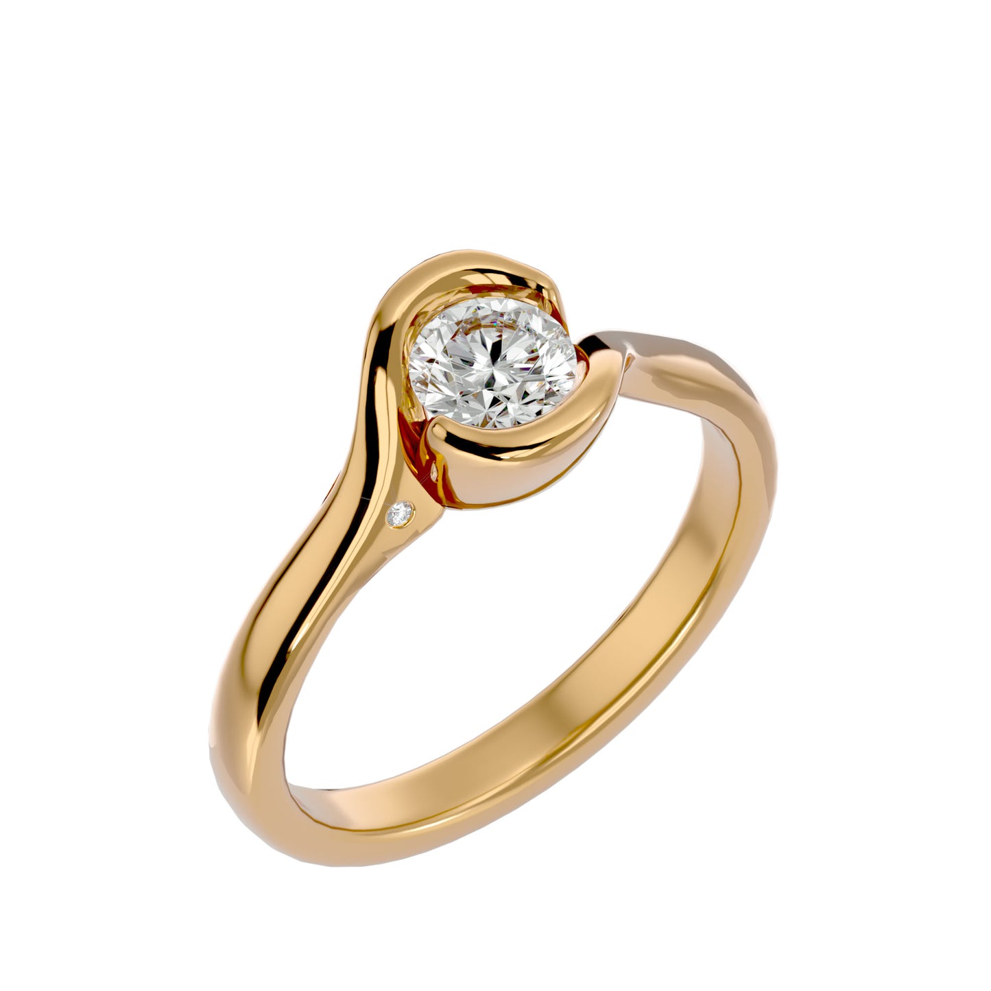 Bodhi tension setting diamond engagement ring