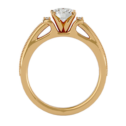 Dione side stone diamond engagement ring
