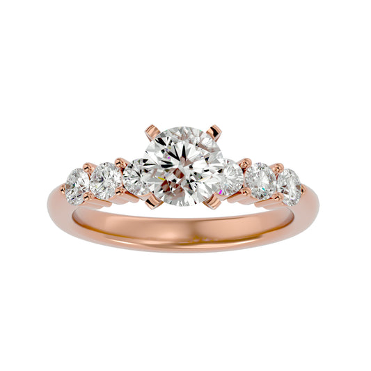 Donatella diamond engagement ring