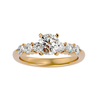 Donatella diamond engagement ring
