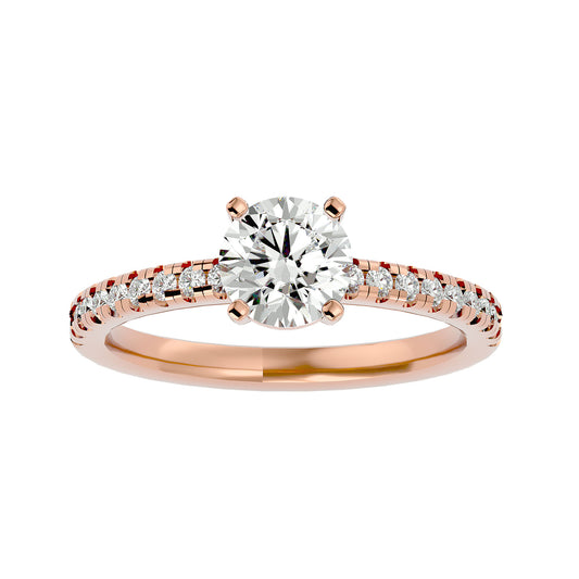 Fleur diamond engagement ring