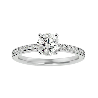 Fleur diamond engagement ring