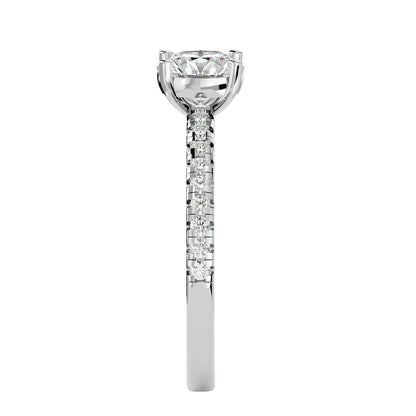Fleur diamond engagement ring