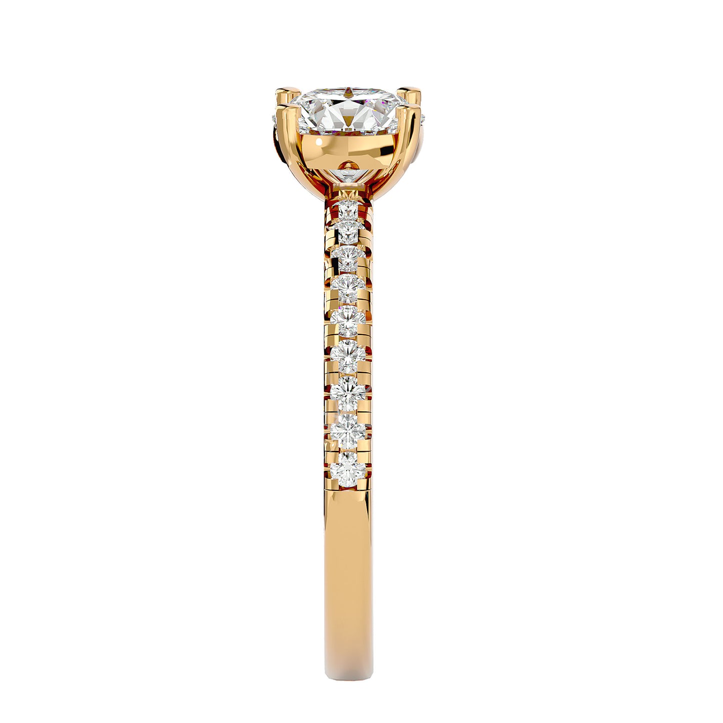 Fleur diamond engagement ring