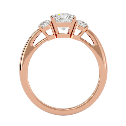 Nazlı three stone diamond engagement ring