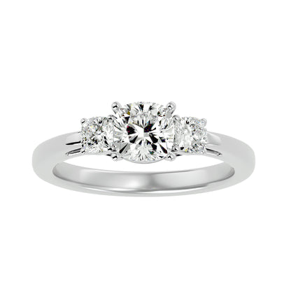 Nazlı three stone diamond engagement ring