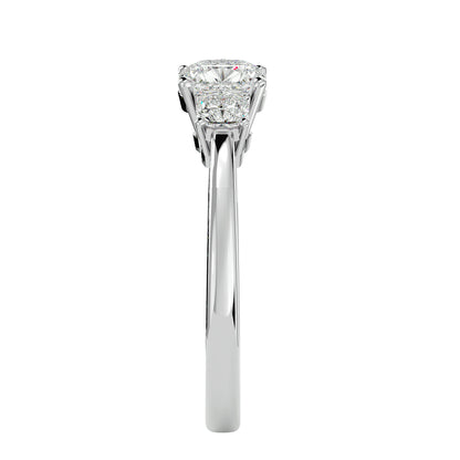 Nazlı three stone diamond engagement ring