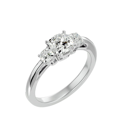 Nazlı three stone diamond engagement ring