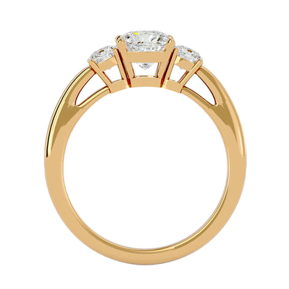Nazlı three stone diamond engagement ring