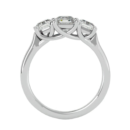 Gülben side octagon diamond engagement ring
