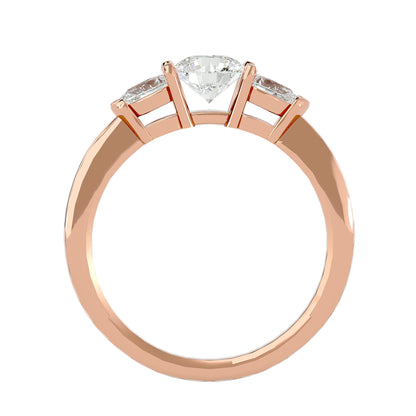 Maartje side pear diamond engagement ring