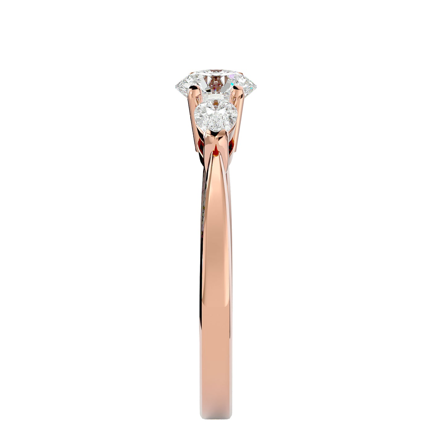Maartje side pear diamond engagement ring
