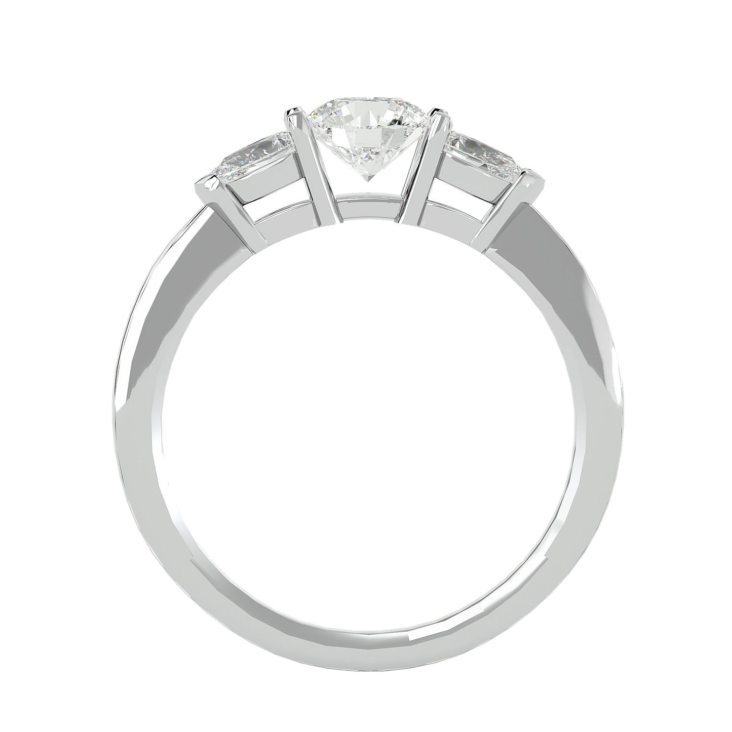 Maartje side pear diamond engagement ring
