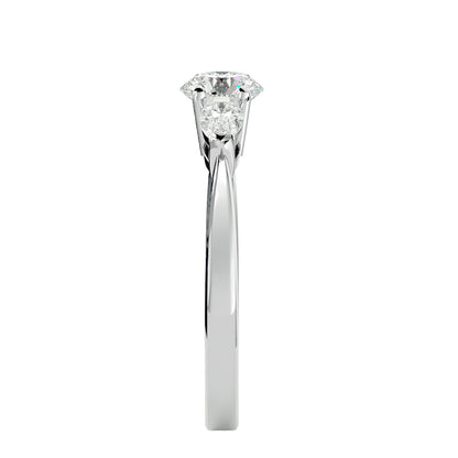 Maartje side pear diamond engagement ring