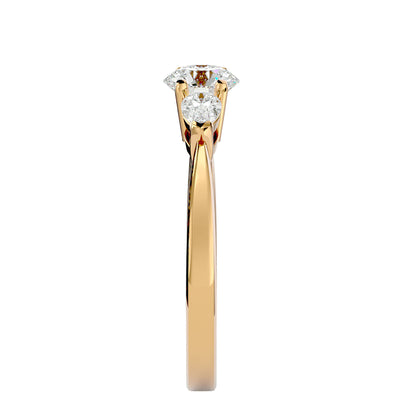 Maartje side pear diamond engagement ring