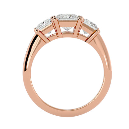 Juna side princess diamond engagement ring