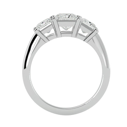 Juna side princess diamond engagement ring