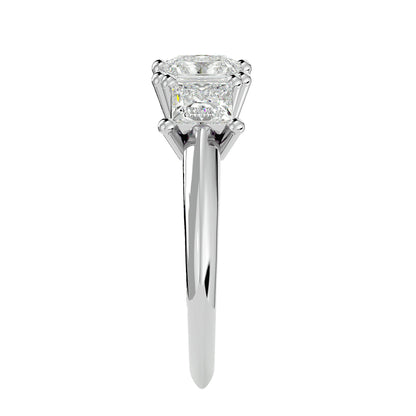 Juna side princess diamond engagement ring