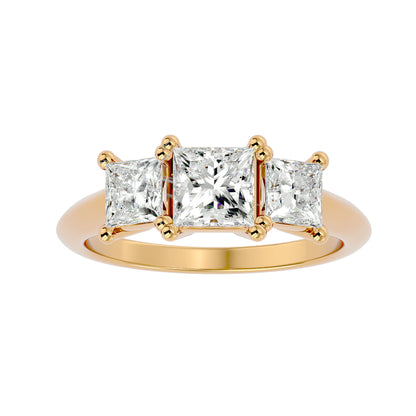 Juna side princess diamond engagement ring