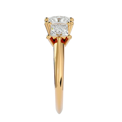 Juna side princess diamond engagement ring