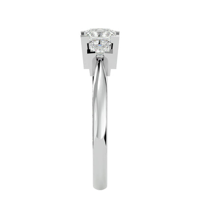 Elin side princess diamond engagement ring