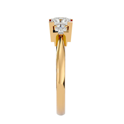Elin side princess diamond engagement ring
