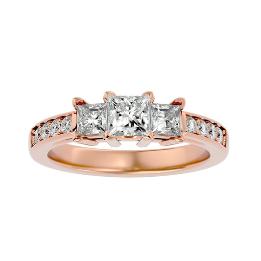 Femke princess diamond engagement ring