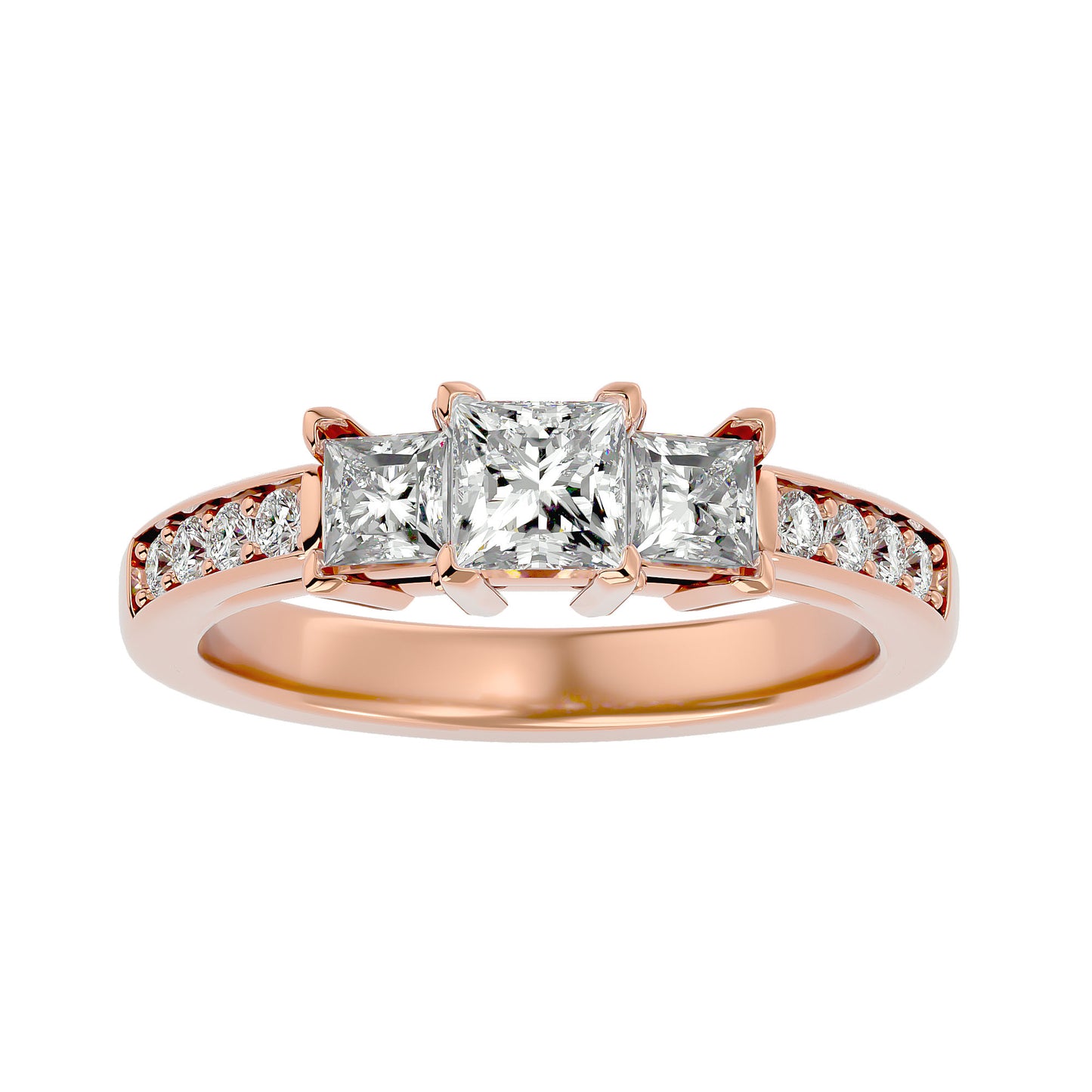 Femke princess diamond engagement ring