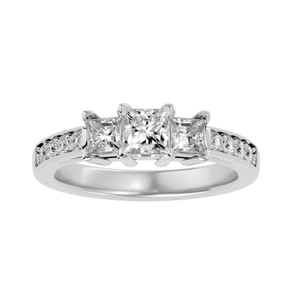 Femke princess diamond engagement ring