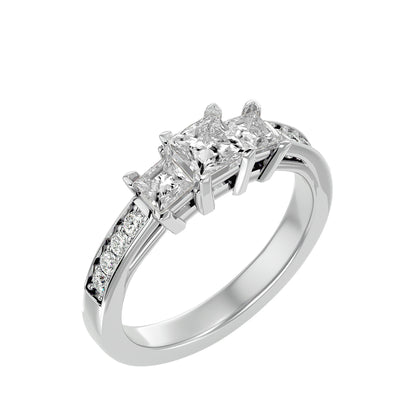 Femke princess diamond engagement ring
