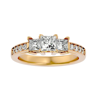Femke princess diamond engagement ring