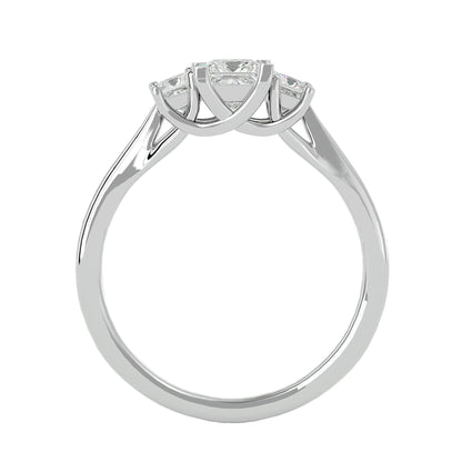 Sarina side princess diamond engagement ring