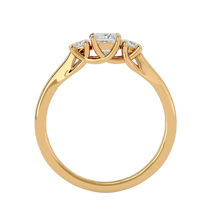 Chiara side princess diamond engagement ring