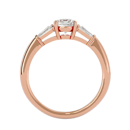Martina side tapper diamond engagement ring