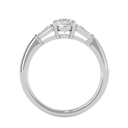 Martina side tapper diamond engagement ring