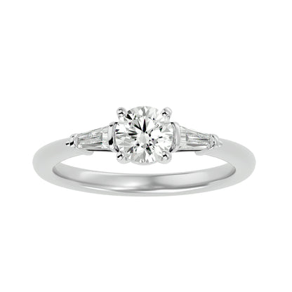 Martina side tapper diamond engagement ring