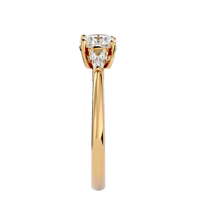 Martina side tapper diamond engagement ring