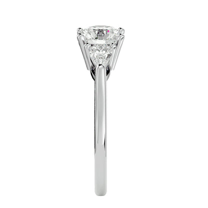 Marianna side pear diamond engagement ring