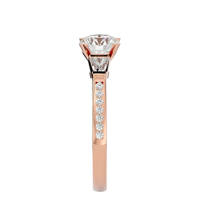 Giovanna side tapper diamond engagement ring